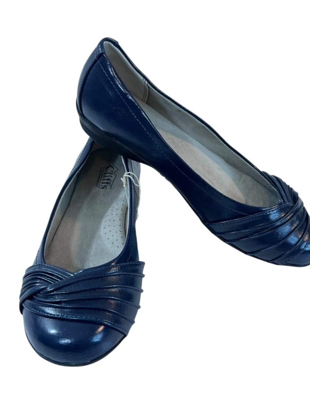 Cliffs by White Mountain Hilt Ballet Flats Womens New Navy Blue